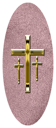 Gold 3 Crosses Shimmer Orchid